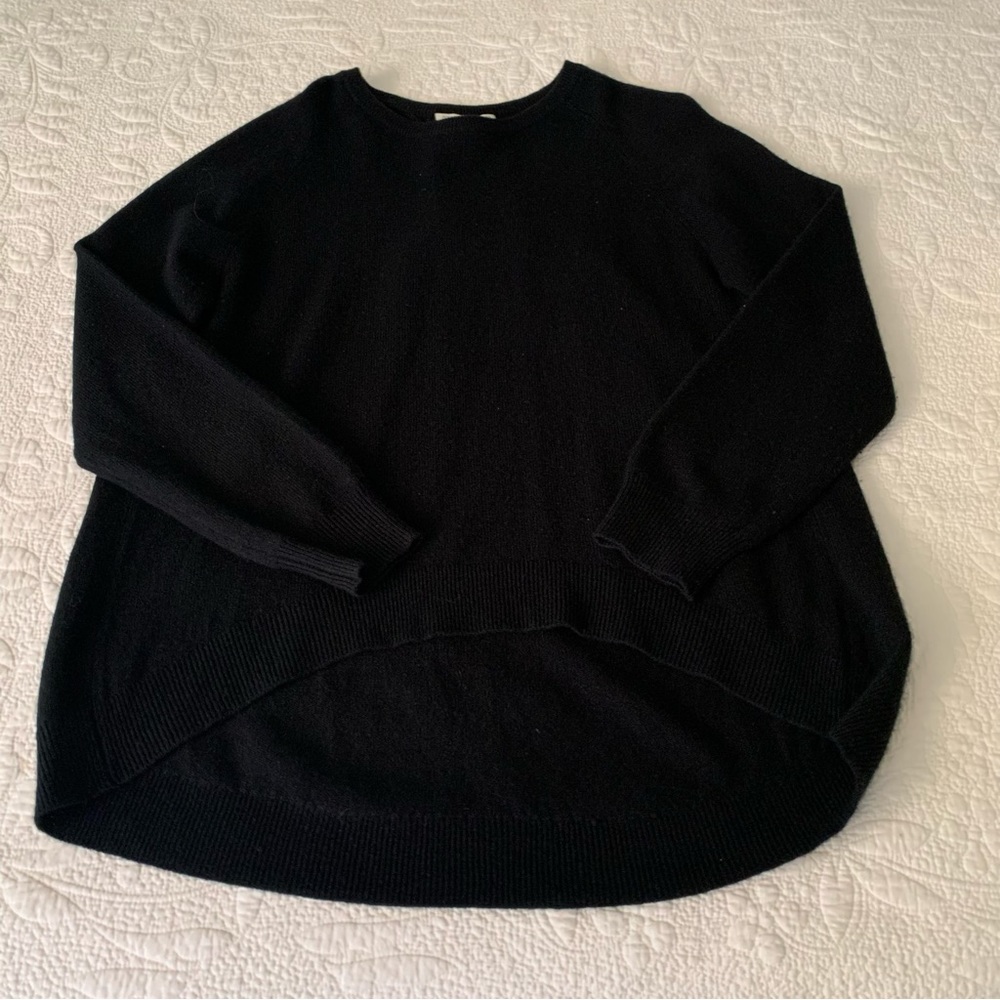 REBECCA MINKOFF Women's Hi-Lo Cashmere Sweater Sz. L